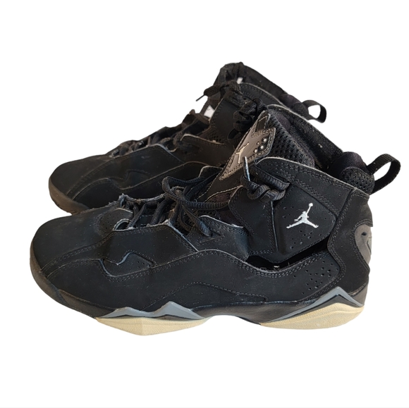 Nike Air Jordan True Flight 343795-010 Black Basketball Shoes Sneakers Boys 7Y - Picture 5 of 11